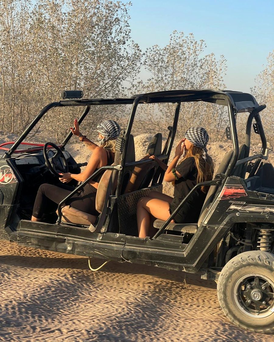 Guests exploring the Sinai desert